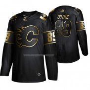 Maglia Hockey Golden Edition Calgary Flames Alan Quine Autentico Nero