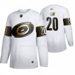 Maglia Hockey Golden Edition Carolina Hurricanes Sebastian Aho Autentico Bianco