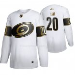 Maglia Hockey Golden Edition Carolina Hurricanes Sebastian Aho Autentico Bianco