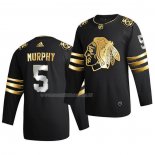 Maglia Hockey Golden Edition Chicago Blackhawks Connor Murphy Limited Autentico 2020-21 Nero