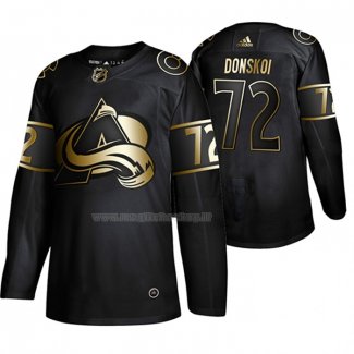 Maglia Hockey Golden Edition Colorado Avalanche Joonas Donskoi Autentico Nero