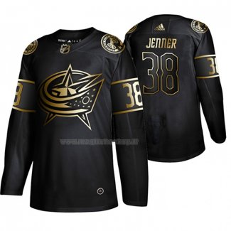 Maglia Hockey Golden Edition Columbus Blue Jackets Boone Jenner Autentico Nero