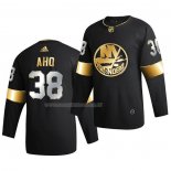 Maglia Hockey Golden Edition New York Islanders Sebastian Aho Limited Autentico 2020-21 Nero