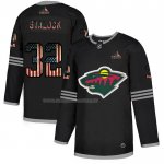 Maglia Hockey Minnesota Wild Alex Stalock 2020 USA Flag Nero