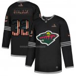 Maglia Hockey Minnesota Wild Alex Stalock 2020 USA Flag Nero