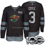 Maglia Hockey Minnesota Wild Charlie Coyle 1917-2017 100th Anniversario Nero