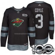 Maglia Hockey Minnesota Wild Charlie Coyle 1917-2017 100th Anniversario Nero