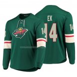 Maglia Hockey Minnesota Wild Joel Eriksson Ek Platinum Verde