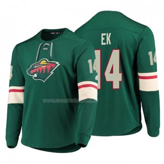Maglia Hockey Minnesota Wild Joel Eriksson Ek Platinum Verde