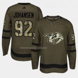 Maglia Hockey Nashville Predators Ryan Johansen 2018 Salute To Service Verde Militare