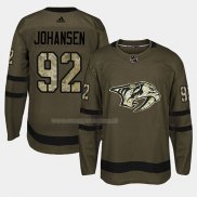 Maglia Hockey Nashville Predators Ryan Johansen 2018 Salute To Service Verde Militare