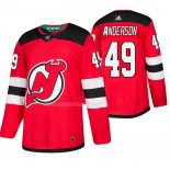 Maglia Hockey New Jersey Devils Joey Anderson Home Autentico Rosso