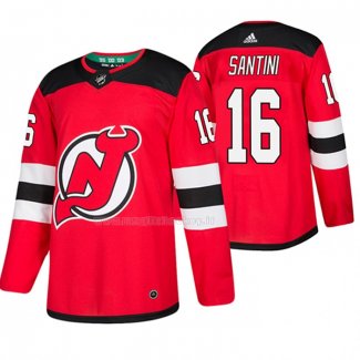 Maglia Hockey New Jersey Devils Steven Santini Home Autentico Rosso