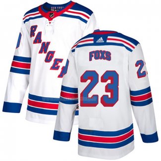 Maglia Hockey New York Rangers Adam Foxs Road Autentico Bianco