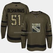 Maglia Hockey New York Rangers David Desharnais 2018 Salute To Service Verde Militare