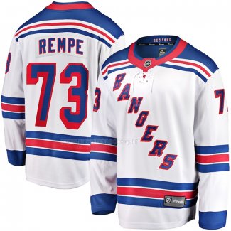 Maglia Hockey New York Rangers Matt Rempe Away Premier Breakaway Bianco