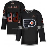 Maglia Hockey Philadelphia Flyers Eric Lindros 2020 USA Flag Nero