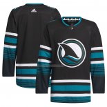 Maglia Hockey San Jose Sharks Alternato Autentico Primegreen Nero