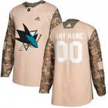 Maglia Hockey San Jose Sharks Personalizzate Autentico 2017 Veterans Day Camuffamento