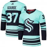 Maglia Hockey Seattle Kraken Yanni Gourde Reverse Throwback 2.0 Autentico Blu
