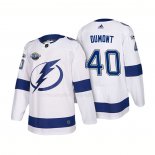 Maglia Hockey Tampa Bay Lightning Gabriel Dumont 2018 Bianco