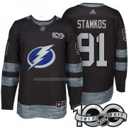 Maglia Hockey Tampa Bay Lightning Steven Stamkos 1917-2017 100th Anniversario Nero