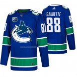 Maglia Hockey Vancouver Canucks Adam Gaudette 2019-20 Home Autentico Blu