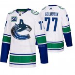 Maglia Hockey Vancouver Canucks Nikolay Goldobin 2019-20 Away Autentico Bianco