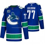 Maglia Hockey Vancouver Canucks Nikolay Goldobin 2019-20 Home Autentico Blu
