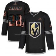 Maglia Hockey Vegas Golden Knights William Carrier 2020 USA Flag Nero