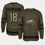 Maglia Hockey Washington Capitals Chandler Stephenson 2018 Salute To Service Verde Militare