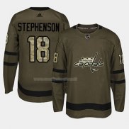 Maglia Hockey Washington Capitals Chandler Stephenson 2018 Salute To Service Verde Militare