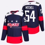 Maglia Hockey Washington Capitals Tom Wilson 2018 Stadium Series Blu