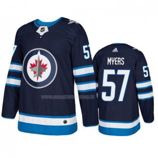 Maglia Hockey Winnipeg Jets Tyler Myers Home Autentico Blu