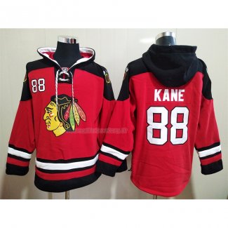 Felpa con Cappuccio Chicago Blackhawks Patrick Kane Rosso