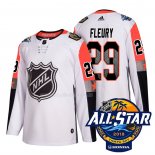 Maglia Hockey 2018 All Star Vegas Golden Knights Andre Fleury Autentico Bianco