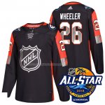Maglia Hockey 2018 All Star Winnipeg Jets Blake Wheeler Autentico Nero
