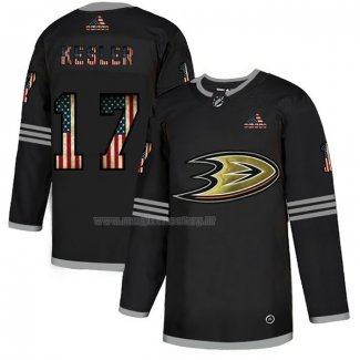Maglia Hockey Anaheim Ducks Ryan Kesler 2020 USA Flag Nero