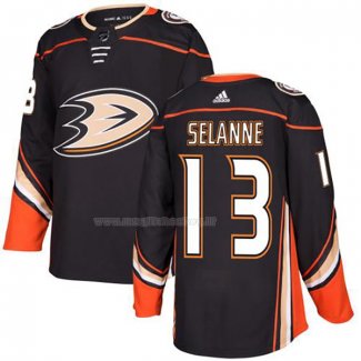 Maglia Hockey Anaheim Ducks Selanne Autentico Nero