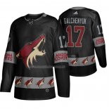 Maglia Hockey Arizona Coyotes Alex Galchenyuk Breakaway Nero