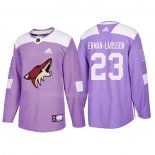 Maglia Hockey Arizona Coyotes Oliver Ekman-larsson 2018 Fights Cancer Viola