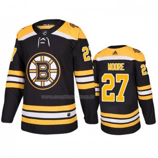 Maglia Hockey Boston Bruins John Moore Home Nero
