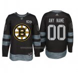 Maglia Hockey Boston Bruins Personalizzate Away Nero