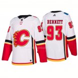Maglia Hockey Calgary Flames Sam Bennett Away Premier 2017-2018 Bianco