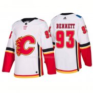Maglia Hockey Calgary Flames Sam Bennett Away Premier 2017-2018 Bianco