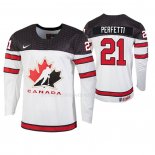 Maglia Hockey Canada Cole Perfetti 2019 Hlinka Gretzky Cup Bianco
