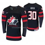 Maglia Hockey Canada Joel Hofer 2020 Iihf World Junior Championship Nero