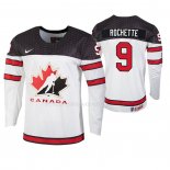 Maglia Hockey Canada Theo Rochette 2019 Hlinka Gretzky Cup Bianco