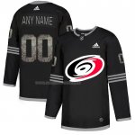 Maglia Hockey Carolina Hurricanes Personalizzate Black Shadow Nero