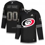 Maglia Hockey Carolina Hurricanes Personalizzate Black Shadow Nero